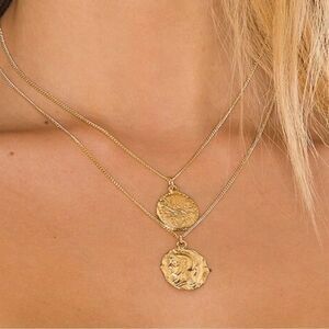 Joolz By Martha Calvo, Warrior Necklace Set Antique Roman Coins